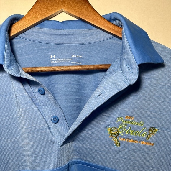 Men’s Under Armour Golf Polo. Large. 2017 President’s Circle. Los Cabos. - Picture 1 of 6